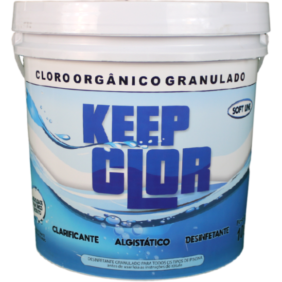 CLORO ORGÂNICO GRANULADO SOFT LINE BALDE 10KG KEEP CLOR