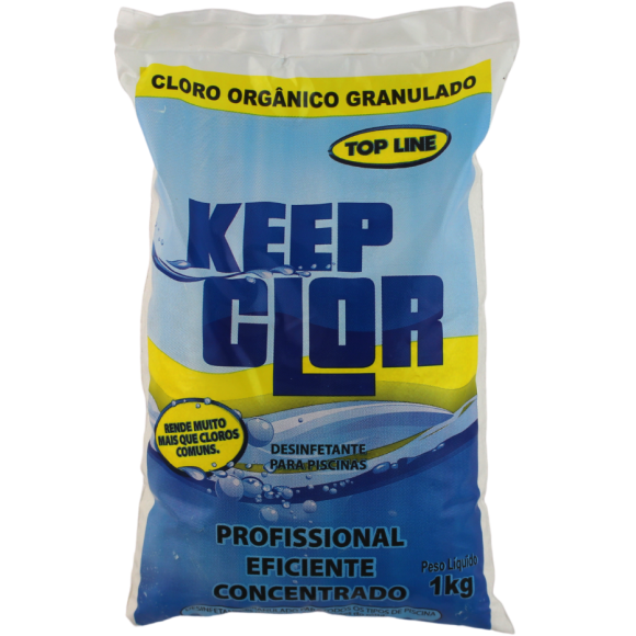 CLORO ORGÂNICO GRANULADO TOP LINE 1KG KEEP CLOR