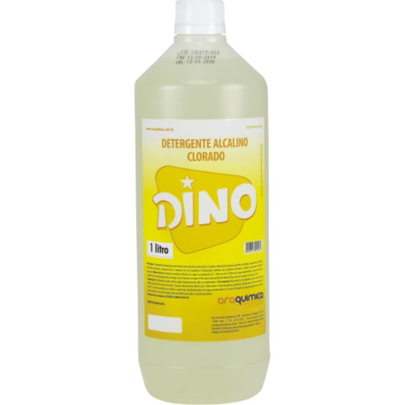 DETERGENTE LÍQUIDO ALCALINO CLORADO DINO 1L