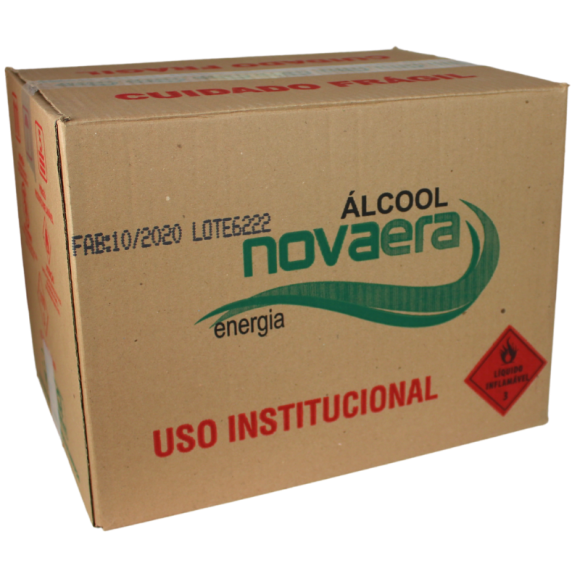 ÁLCOOL LÍQUIDO 70º NOVA ERA CAIXA 12X1L