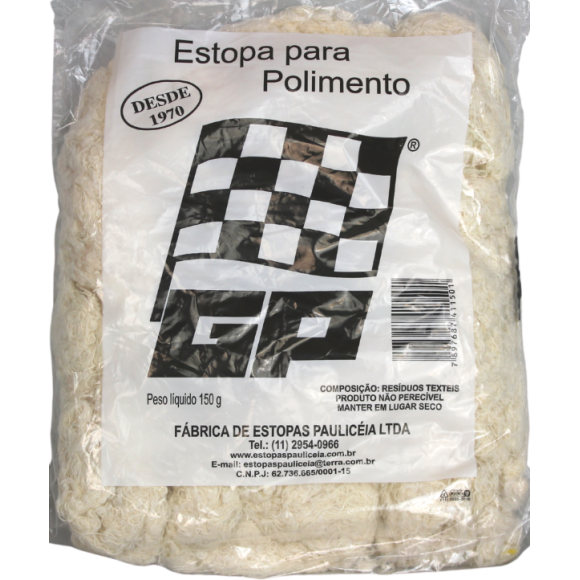 ESTOPA BRANCA USO GERAL PARA LIMPEZA 150G GP